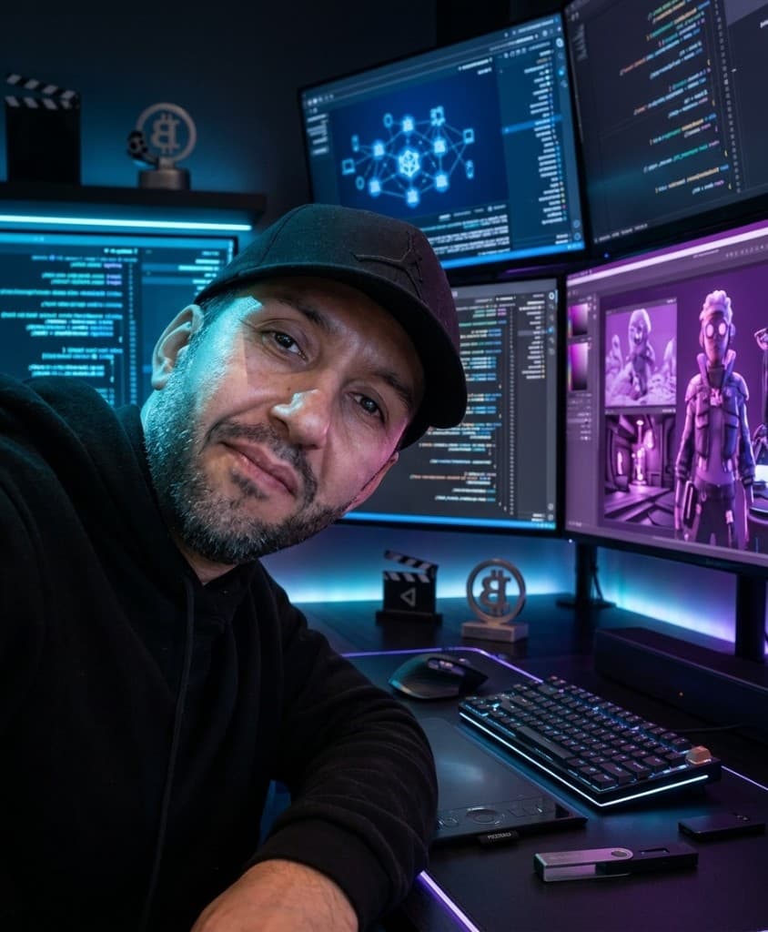 Professional portrait of Shahabedin Mardanshahi, editor, VFX artist, and animator.