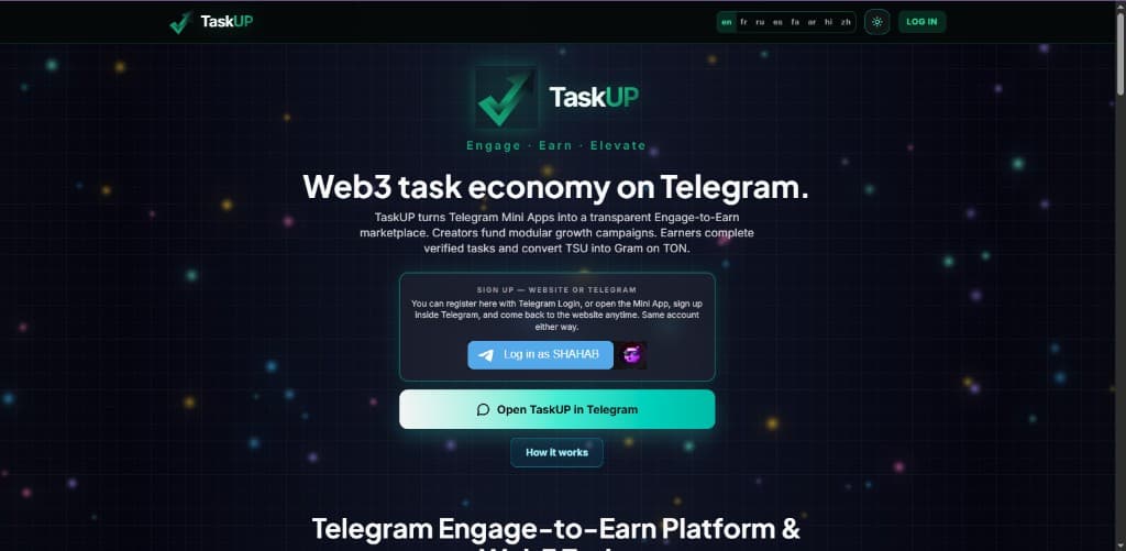 TaskUP — preview 1